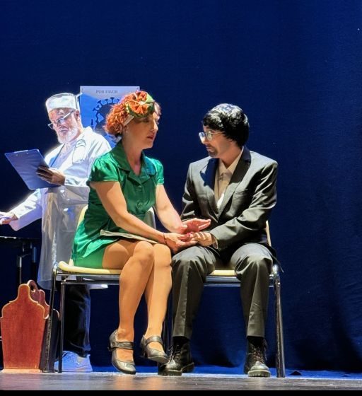 La parejita en un momento dulce